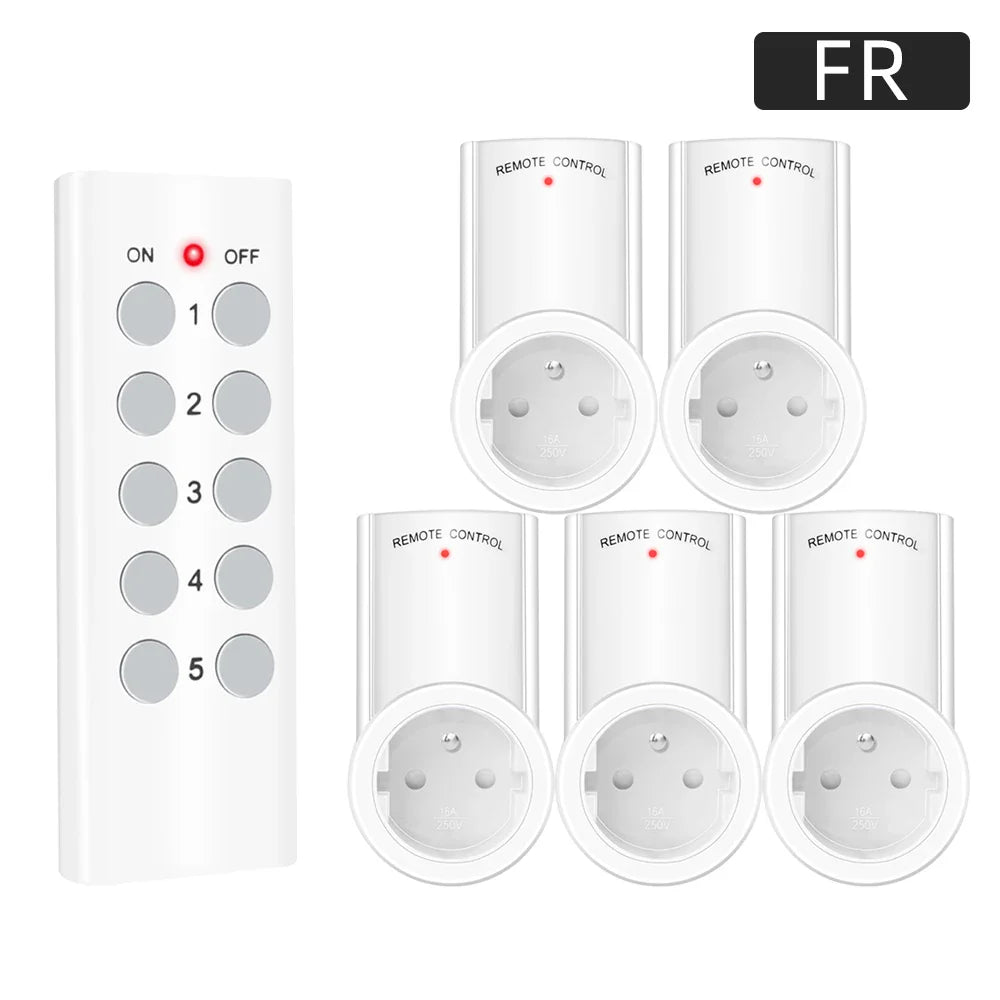 Smart Socket RF 433mhz Wireless Remote Control Outlet Adaptor Wall Electrical Switch Home Lamp For Smart Home EU UK US FR Plug