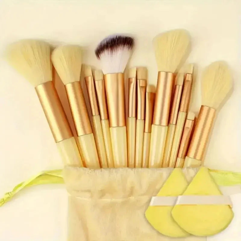 Soft Fluffy Professional Makeup Brush Set - 13-16pcs for Foundation, Eyeshadow, and More