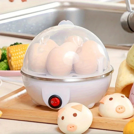 Egg Cooker with Automatic Power-Off – 7-Egg Multi-Functional Steamer for Boiled Eggs & Breakfast Dishes