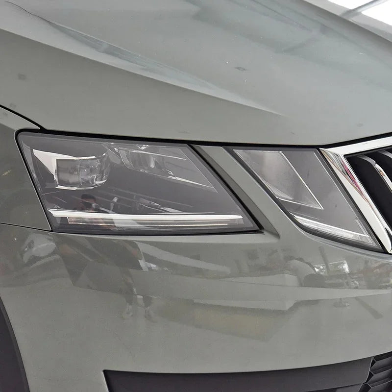 Car Headlight Protective Film Headlamp Restoration Transparent Black TPU Sticker For Skoda Octavia 2017 2018 2019 Accessories