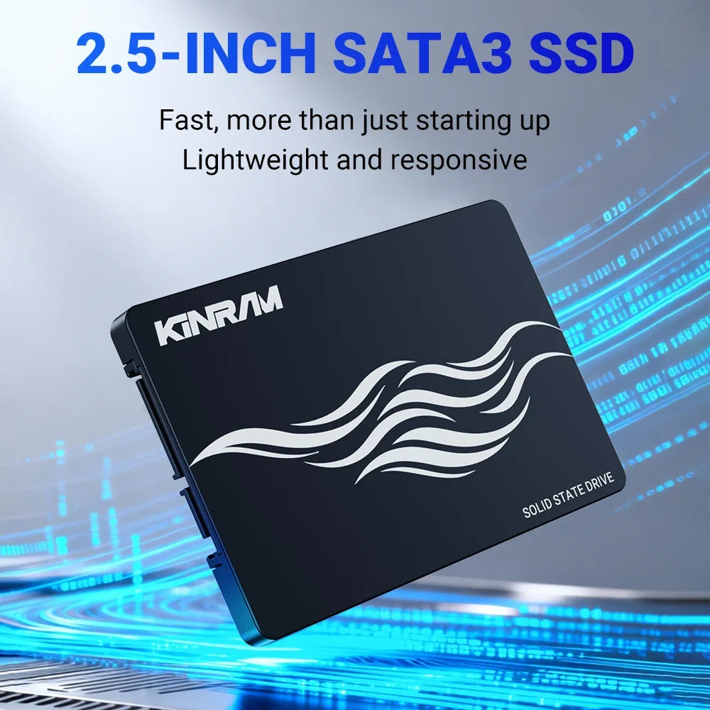 KinRam 2.5 SATA 3 SSD 120GB 128GB 240GB 256GB Hard Disk 240 256 GB SATA3 Solid State Drive 120 128 GB HDD For Laptop PC Desktop