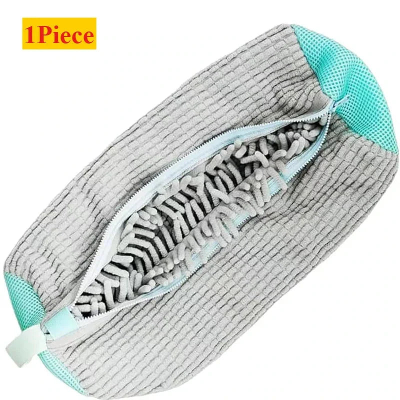 Shoe Washing Machine Bag with Brush Set – Durable Laundry Cleaner (1–4PCS)