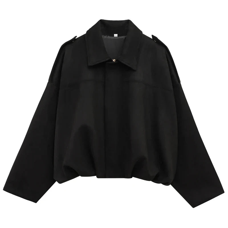 Women’s Suede Bomber Jacket – Cropped Racing Style