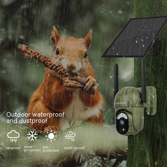Camouflage 4G Solar Camera With Low Power Consumption And High-definition Full Color