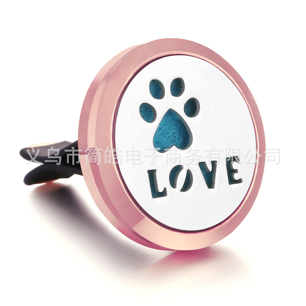 Rose Gold Car Air Freshener Clip with Decorative Box