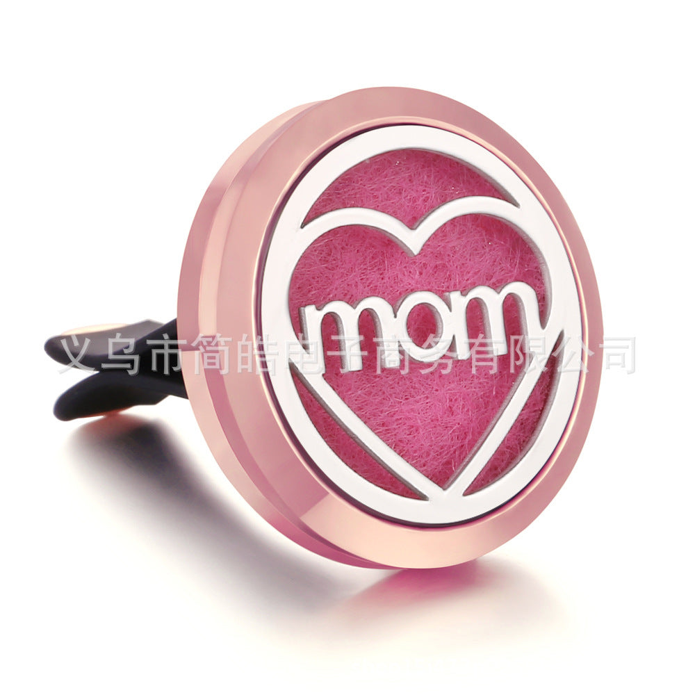Rose Gold Car Air Freshener Clip with Decorative Box