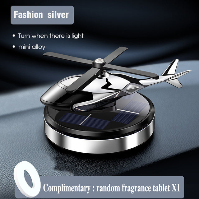 Solar-Powered Car Air Freshener with Aromatherapy Decor