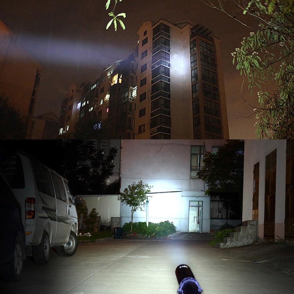 Adjustable Waterproof Super Bright Tactical Flashlights Handheld High Lumen Portable Torchlight  Baton Baseball Bat  LED Flashlight Aluminium Alloy Torch For Emergency And Self Defense