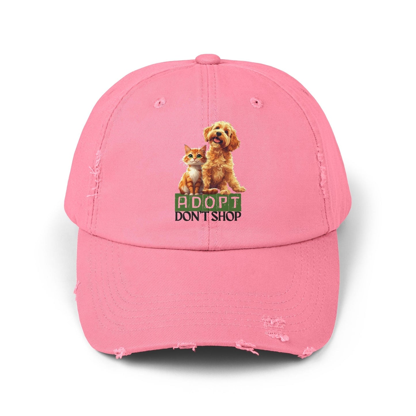 Adopt Don’t Shop Distressed Cap for Pet Lovers