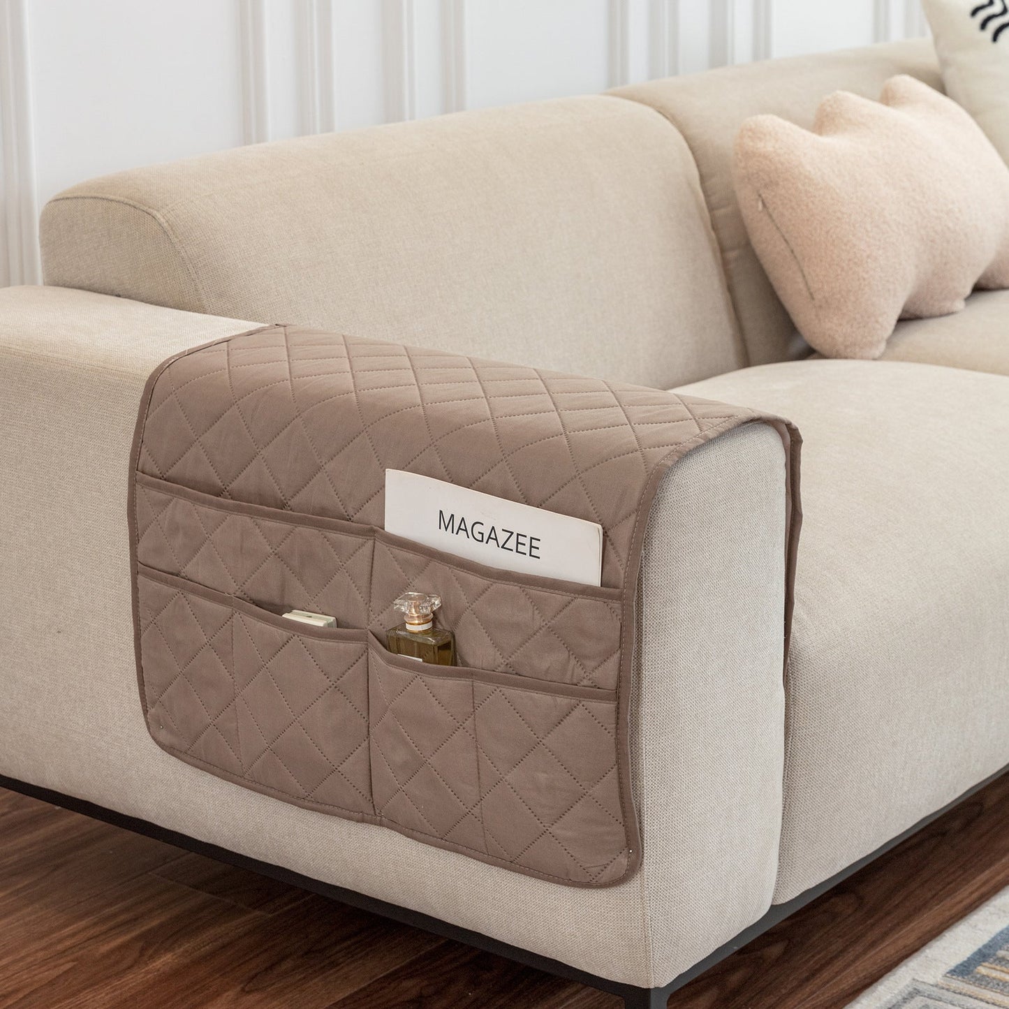 With Storage Pocket Sofa Hand Towel Magazine Management Bag