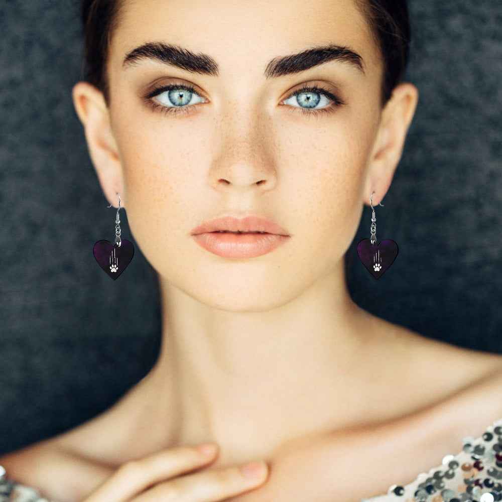 Love Comes With Claws Heart Earrings