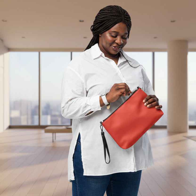 USA Swoop Crossbody Bag – Minimalist Line Art Statement Bag