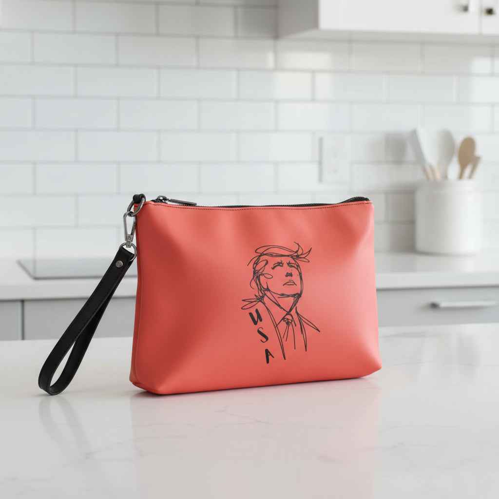 USA Swoop Crossbody Bag – Minimalist Line Art Statement Bag