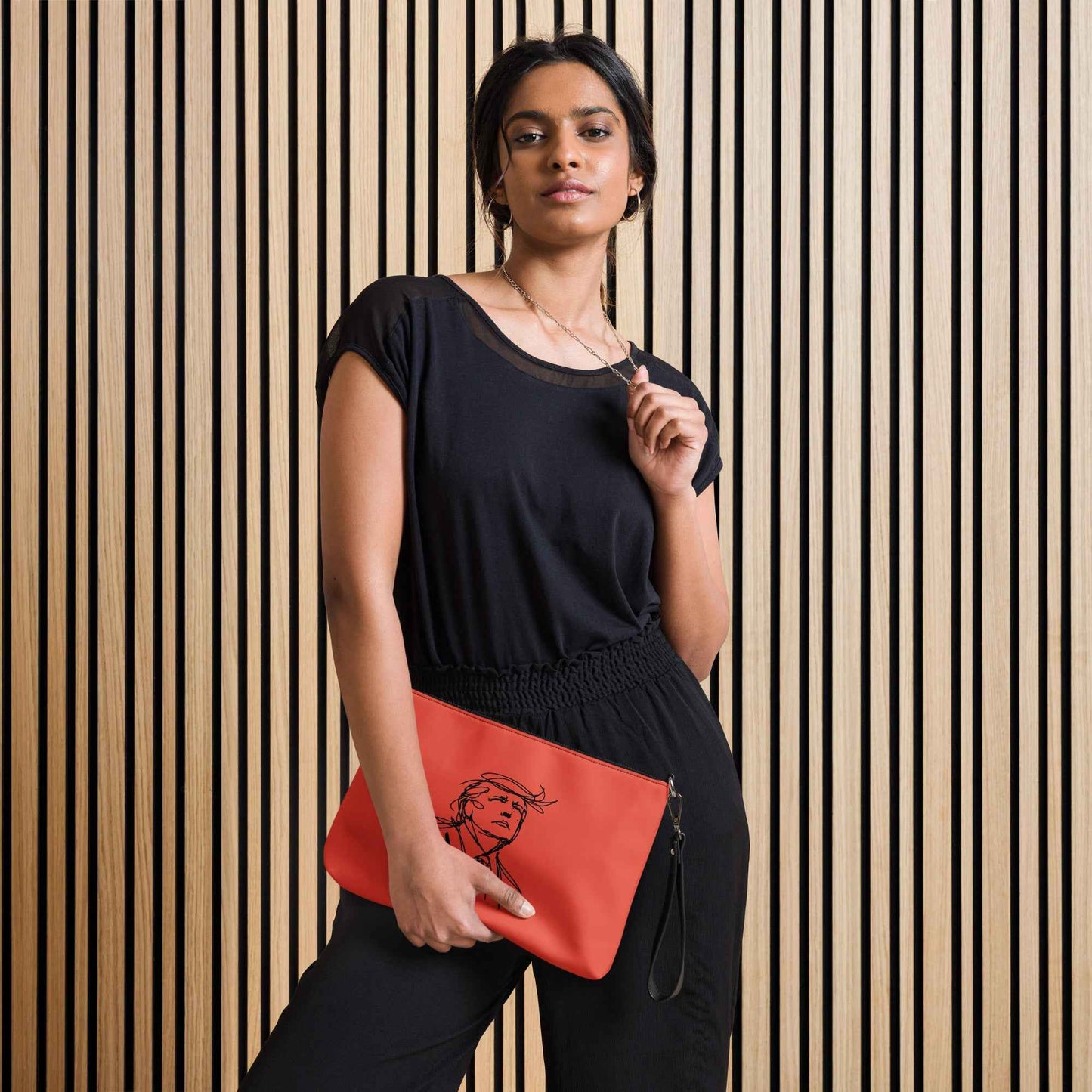 USA Swoop Crossbody Bag – Minimalist Line Art Statement Bag