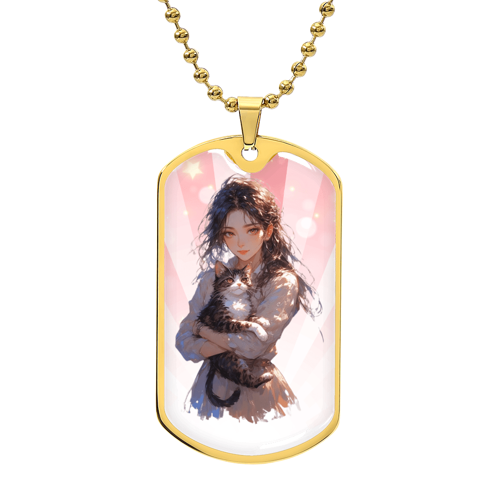 Anime Cat Lady Necklace
