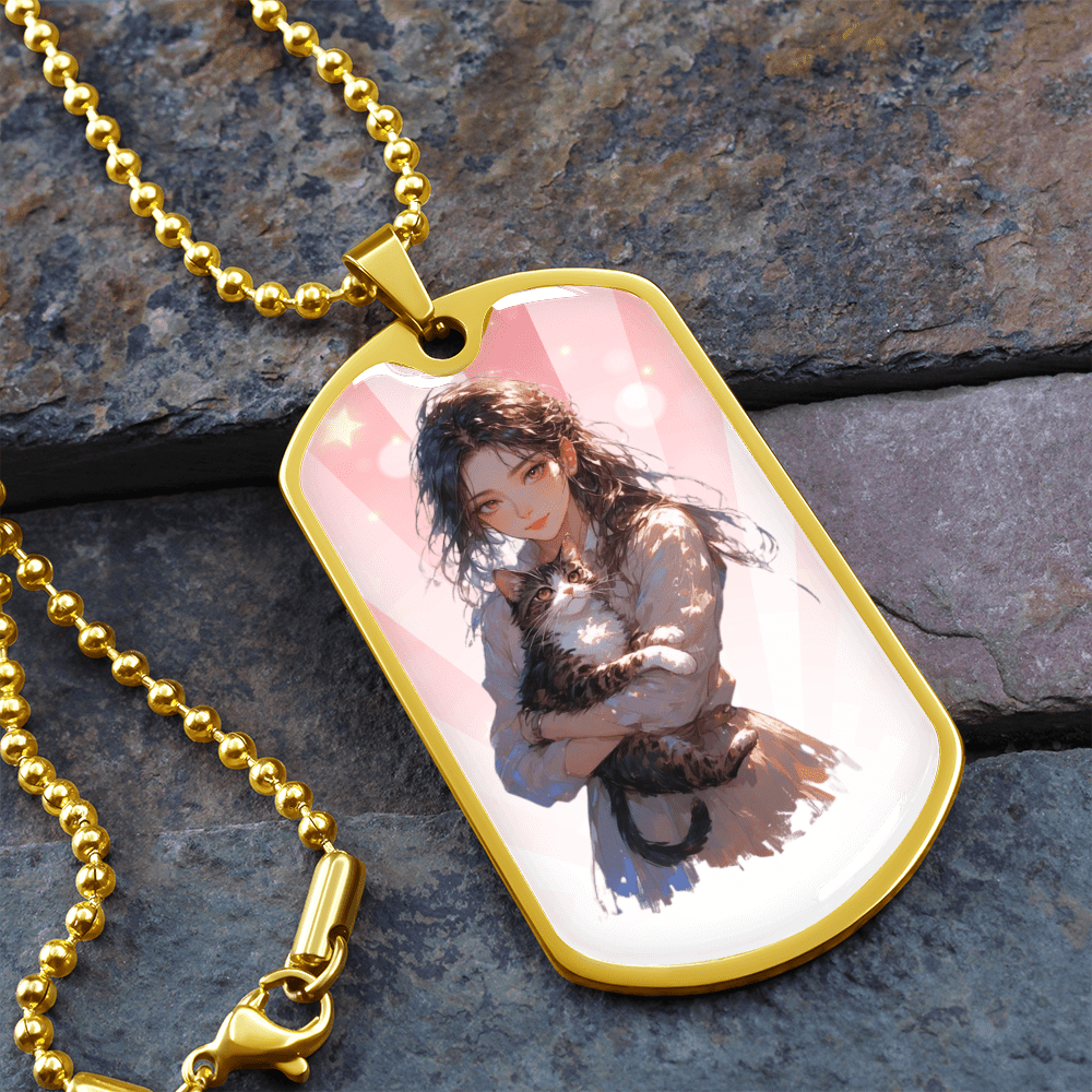 Anime Cat Lady Necklace