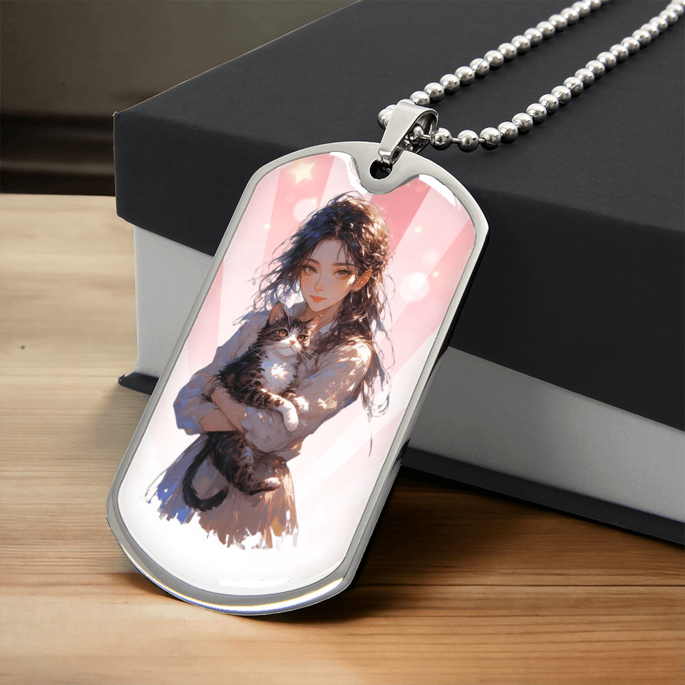 Anime Cat Lady Necklace