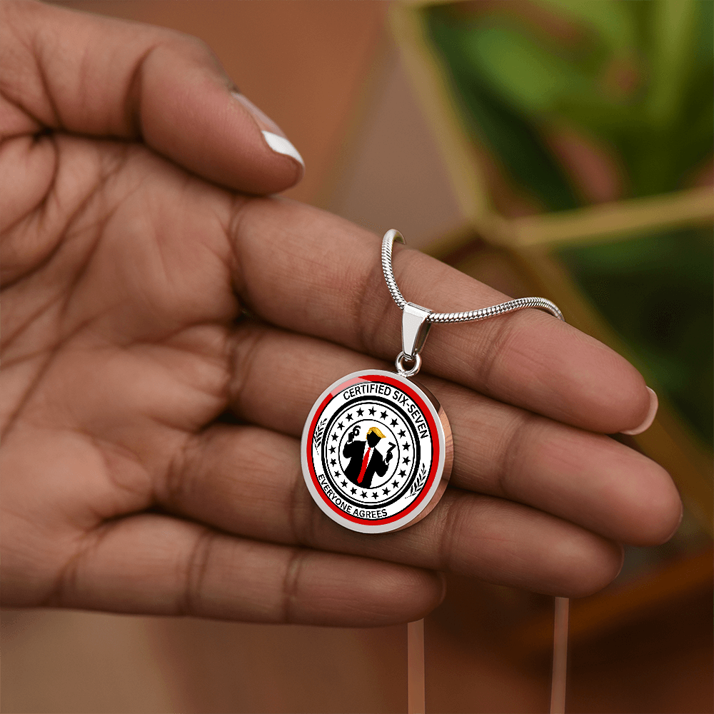 Six Seven Circle Necklace – Political Parody Statement Jewelry