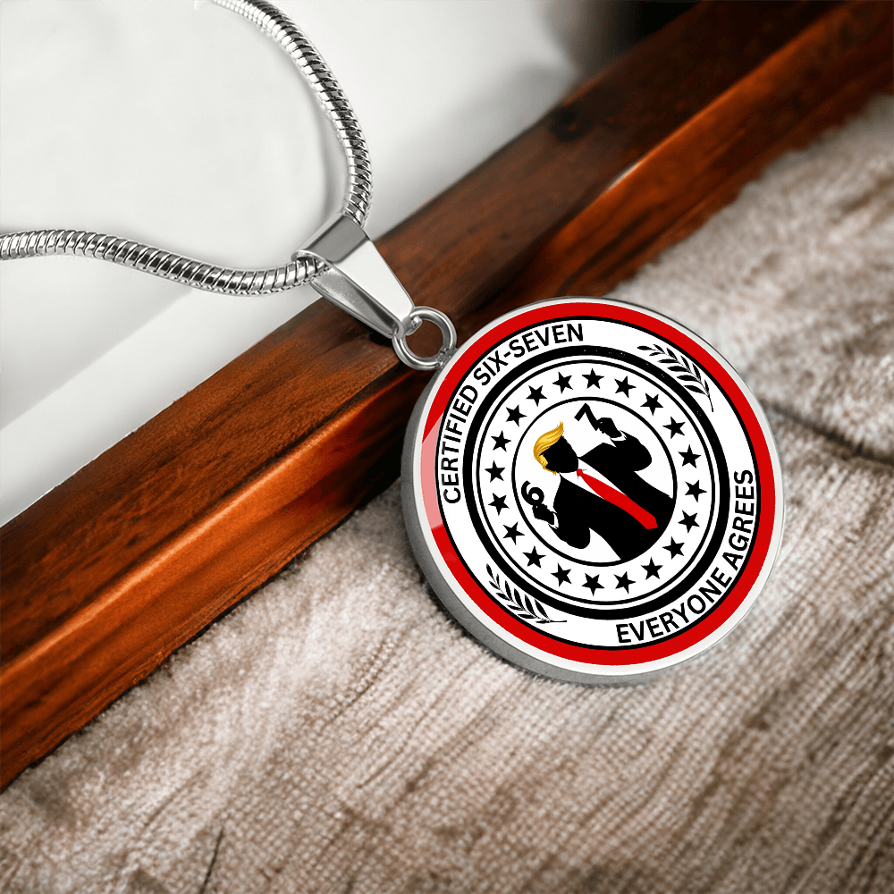 Six Seven Circle Necklace – Political Parody Statement Jewelry