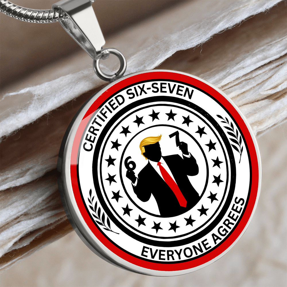 Six Seven Circle Necklace – Political Parody Statement Jewelry