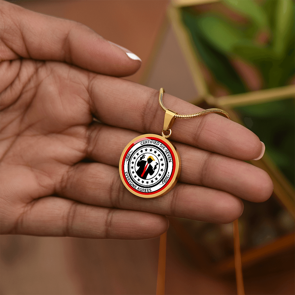 Six Seven Circle Necklace – Political Parody Statement Jewelry
