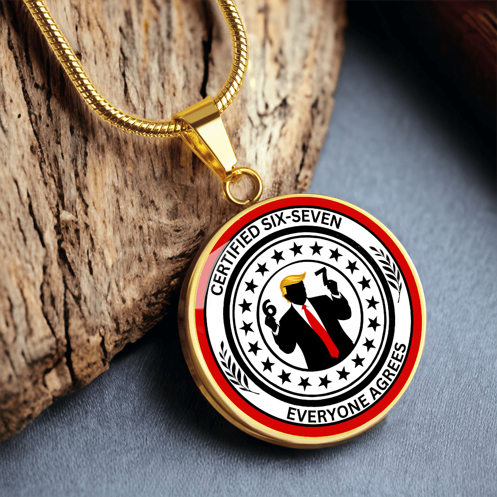Six Seven Circle Necklace – Political Parody Statement Jewelry