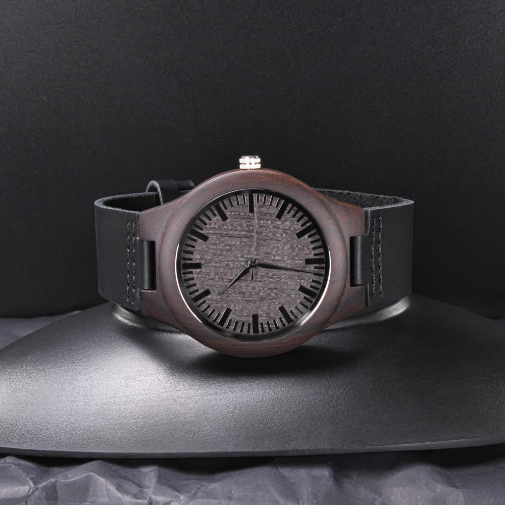 Legends are Made in the Wild Deer Hunter Engraved Wooden Watch