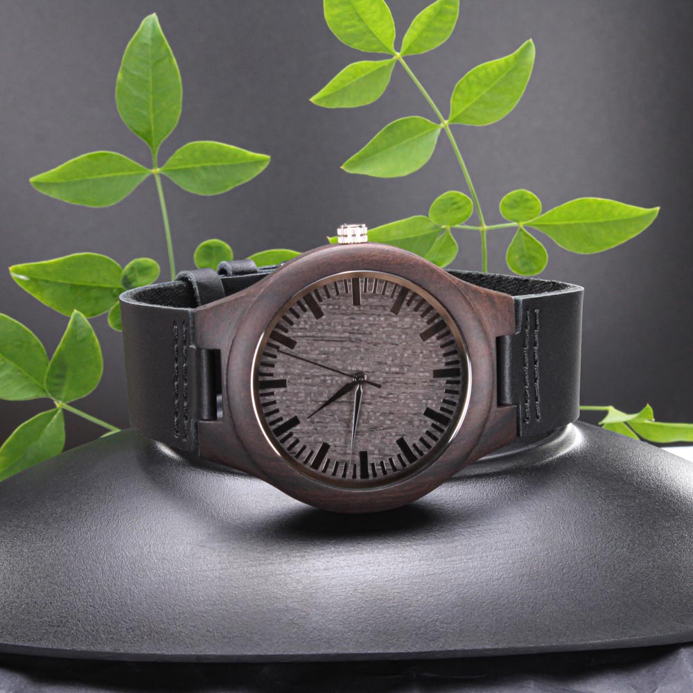 You Are My Happily Ever After Engraved Wooden Watch