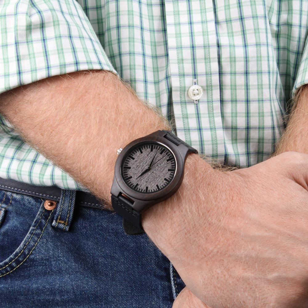 Legends are Made in the Wild Deer Hunter Engraved Wooden Watch