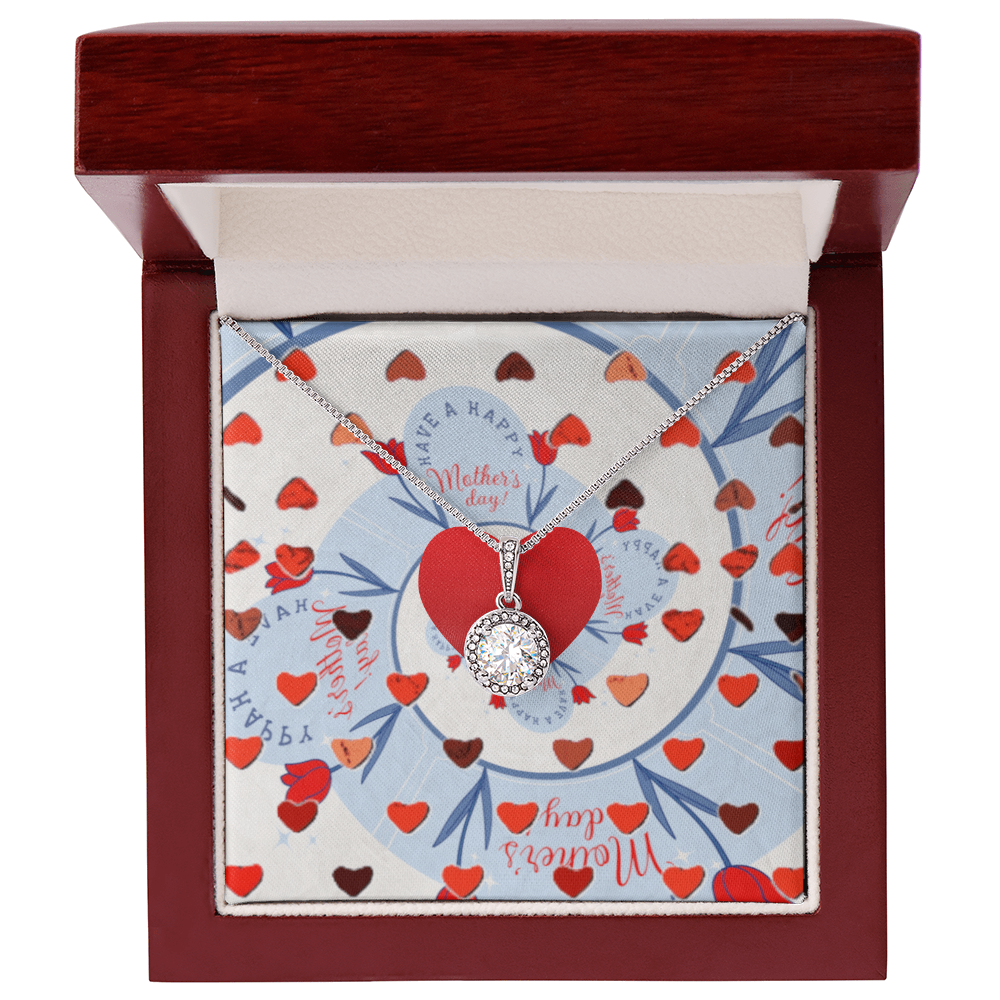 Have a Happy Mother's Day with Red Hearts and Eternal Hope Necklace