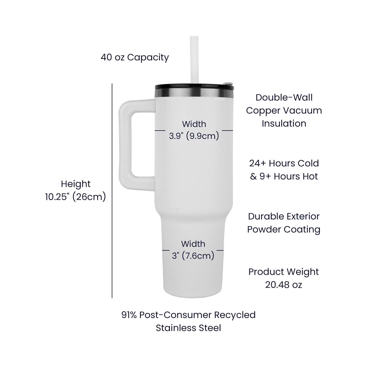 Adventure Awaits Graduation Pinnacle Engraved 40 oz Tumbler