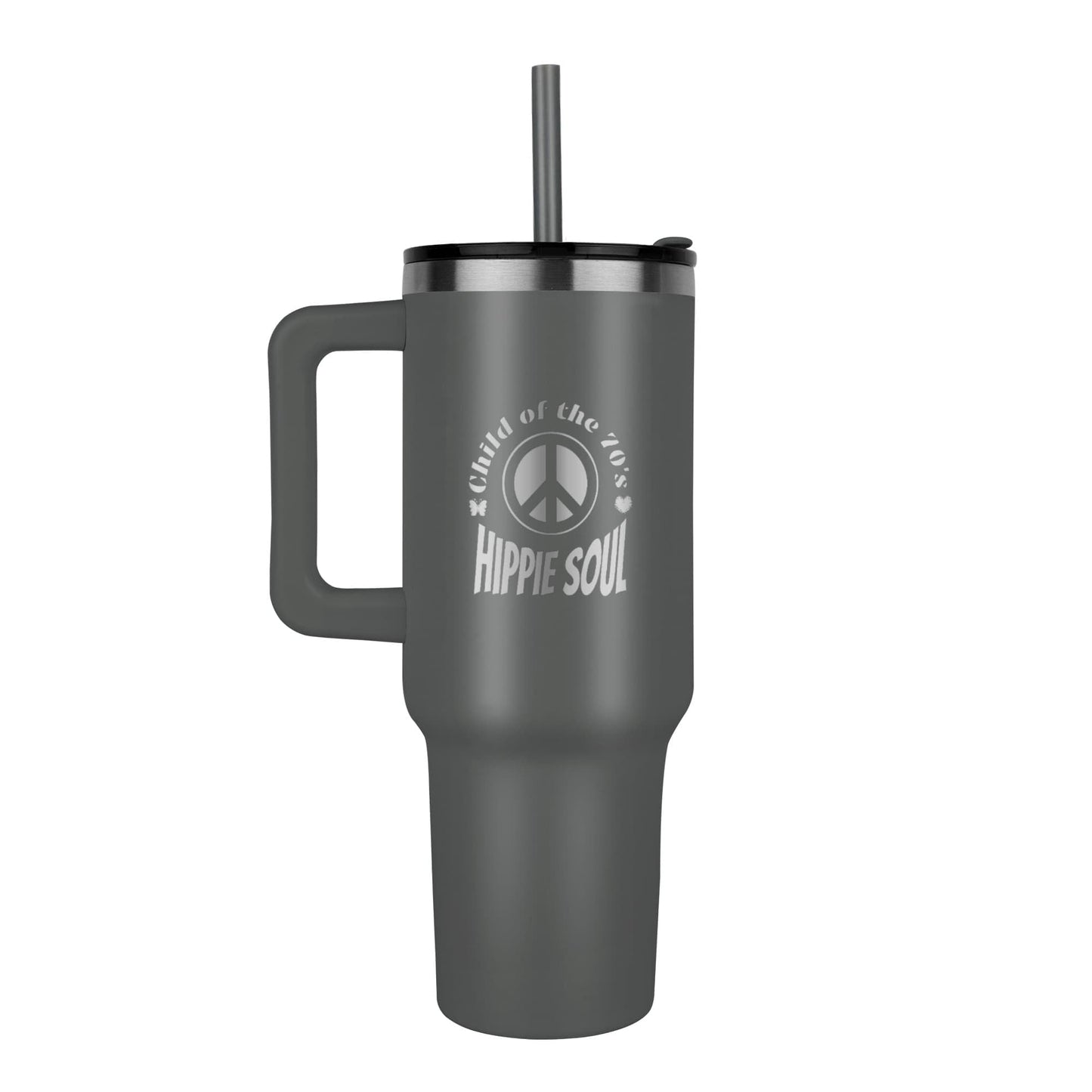 Child of the 70's Hippie Soul Pinnacle 40oz Engraved Tumbler