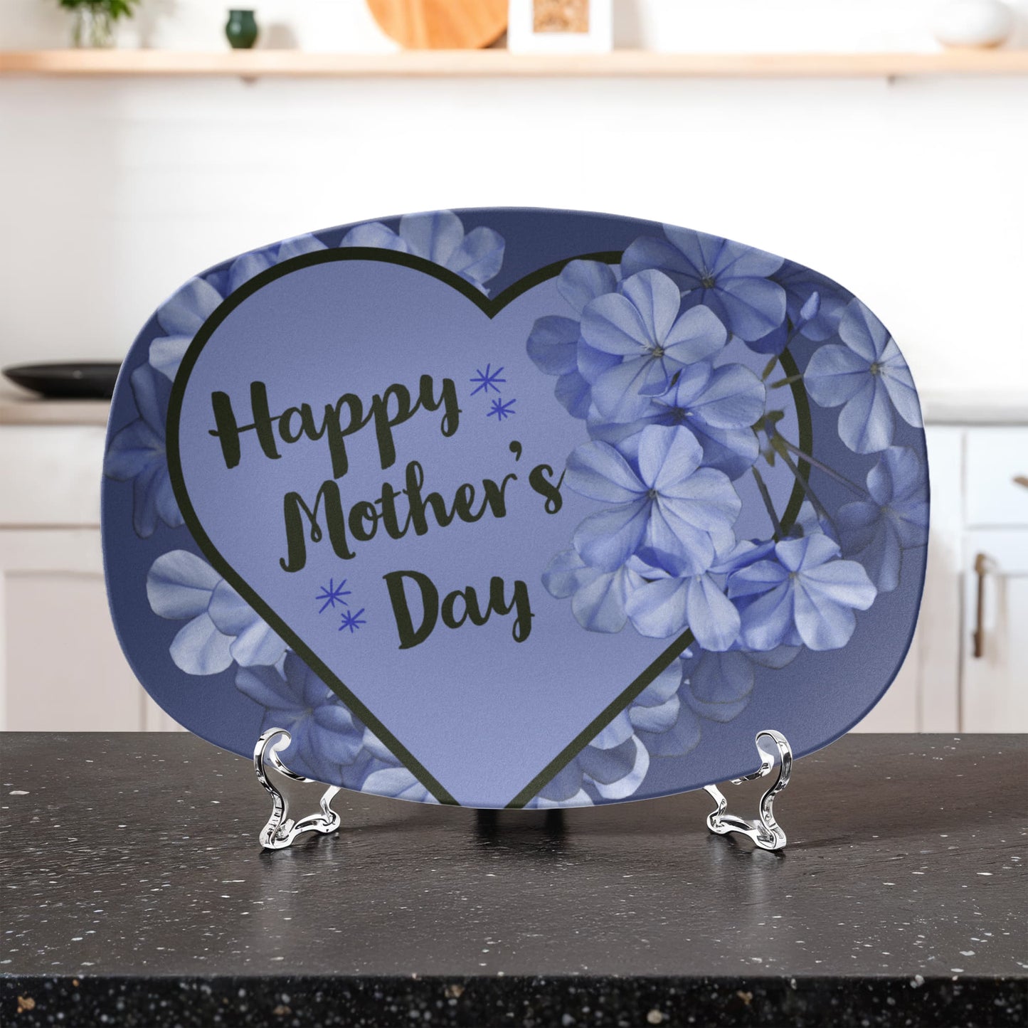 Lavender Happy Mother's Day 10" x 14" Oval Serving Platter
