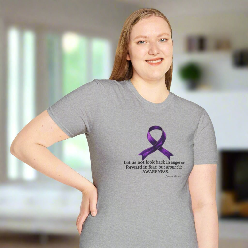 Epilepsy Awareness Ribbon T-Shirt for Unisex Wear