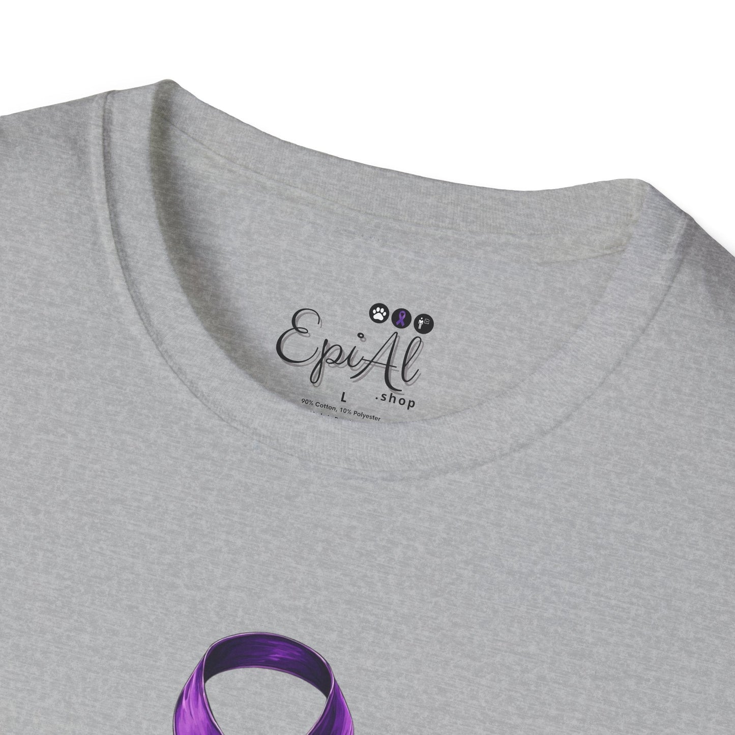 Epilepsy Awareness Ribbon T-Shirt for Unisex Wear