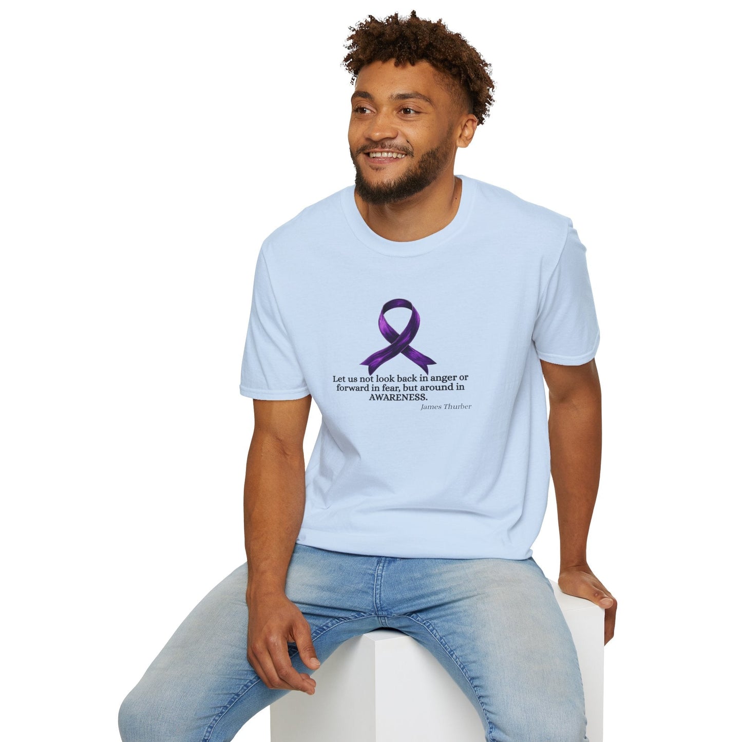 Epilepsy Awareness Ribbon T-Shirt for Unisex Wear