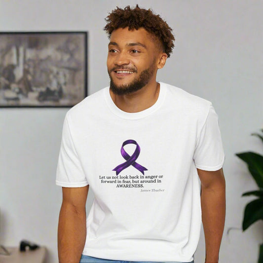 Epilepsy Awareness Ribbon T-Shirt for Unisex Wear