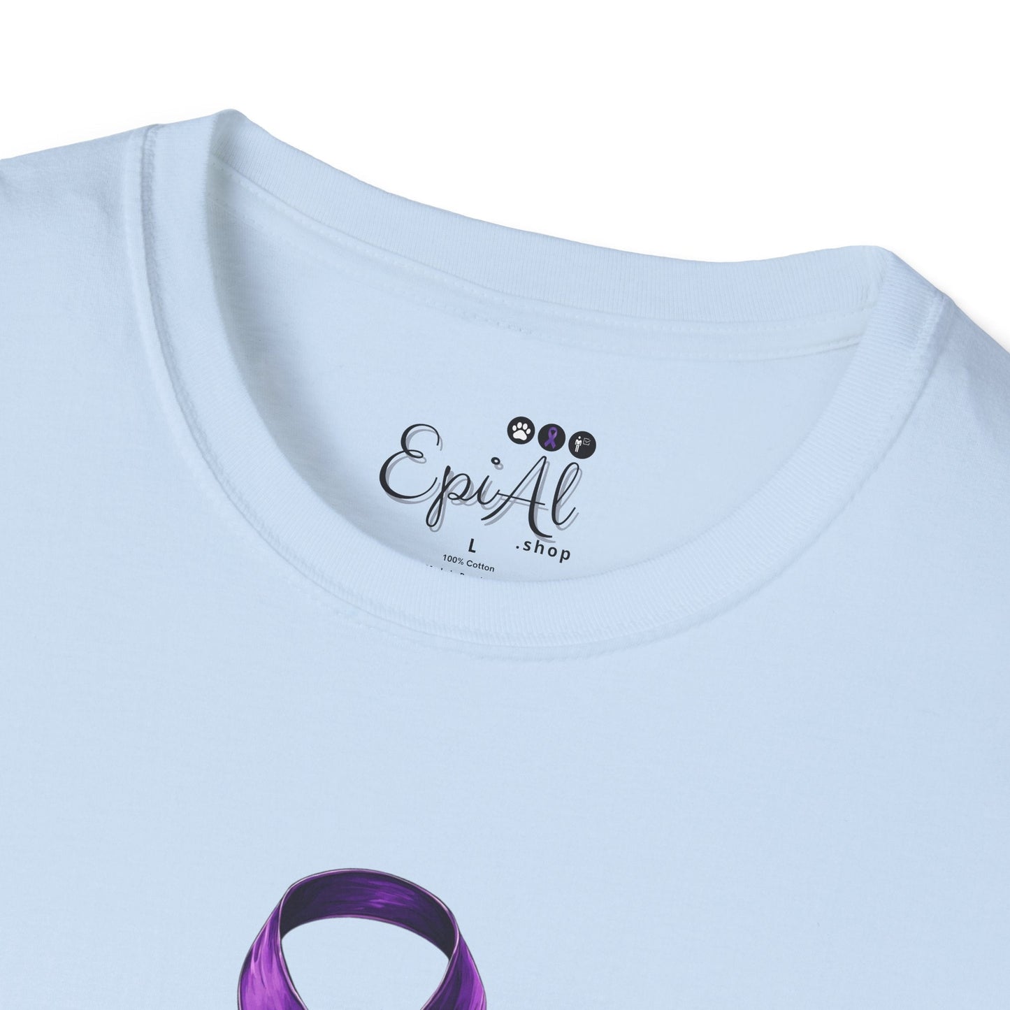 Epilepsy Awareness Ribbon T-Shirt for Unisex Wear