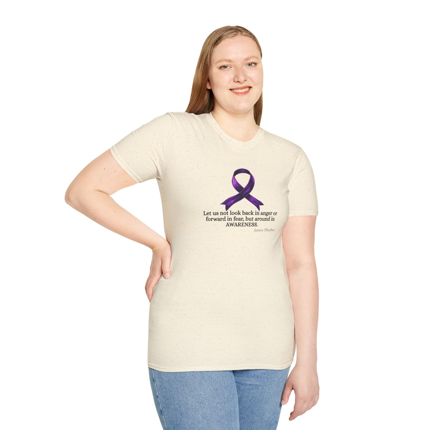 Epilepsy Awareness Ribbon T-Shirt for Unisex Wear