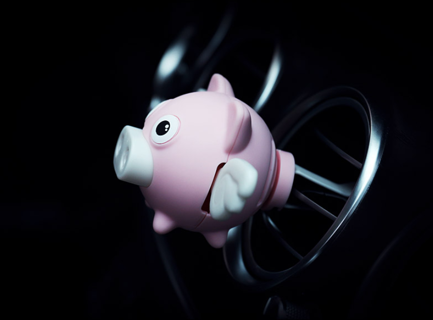 Car Air Freshener - Little Flying Pig Perfume Clip