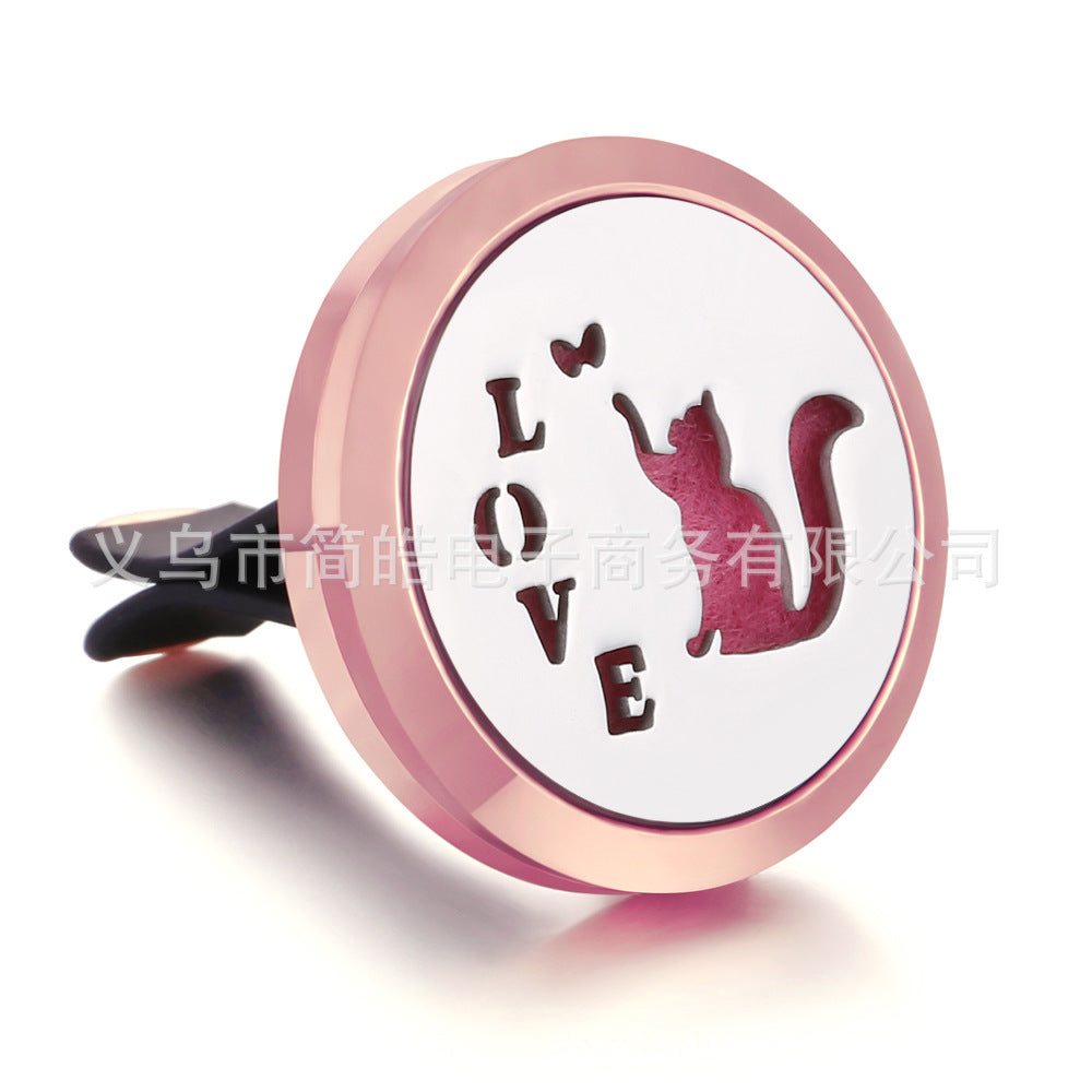 Rose Gold Car Air Freshener Clip with Decorative Box