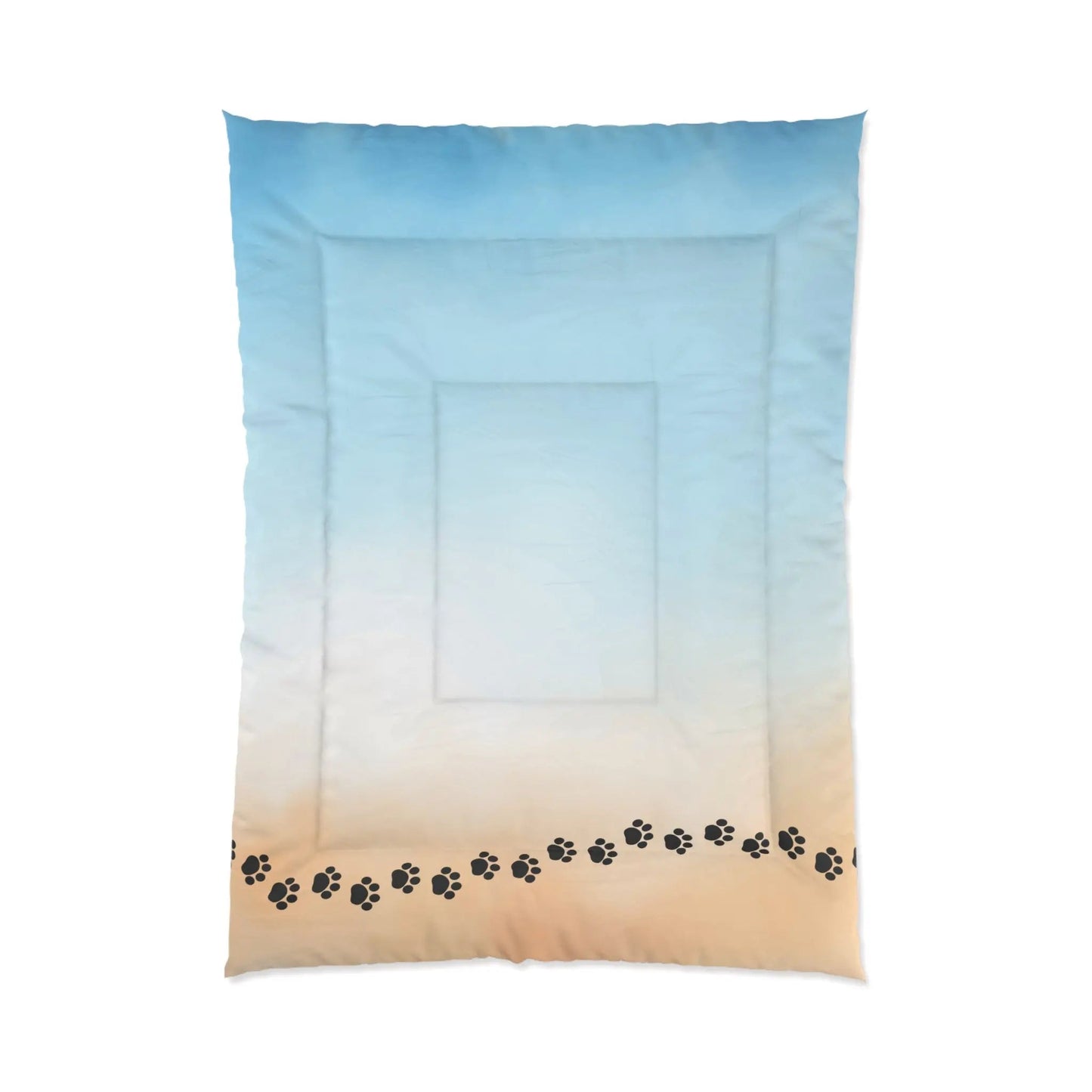 Beach Paw Print Comforter - Cozy Pet Lover Bedding