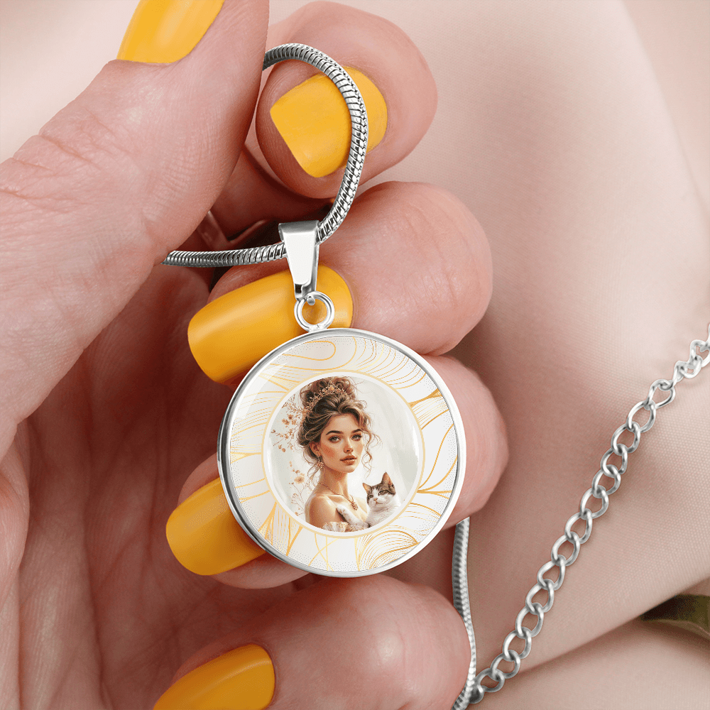 Beautiful Cat Lady Pendant Necklace