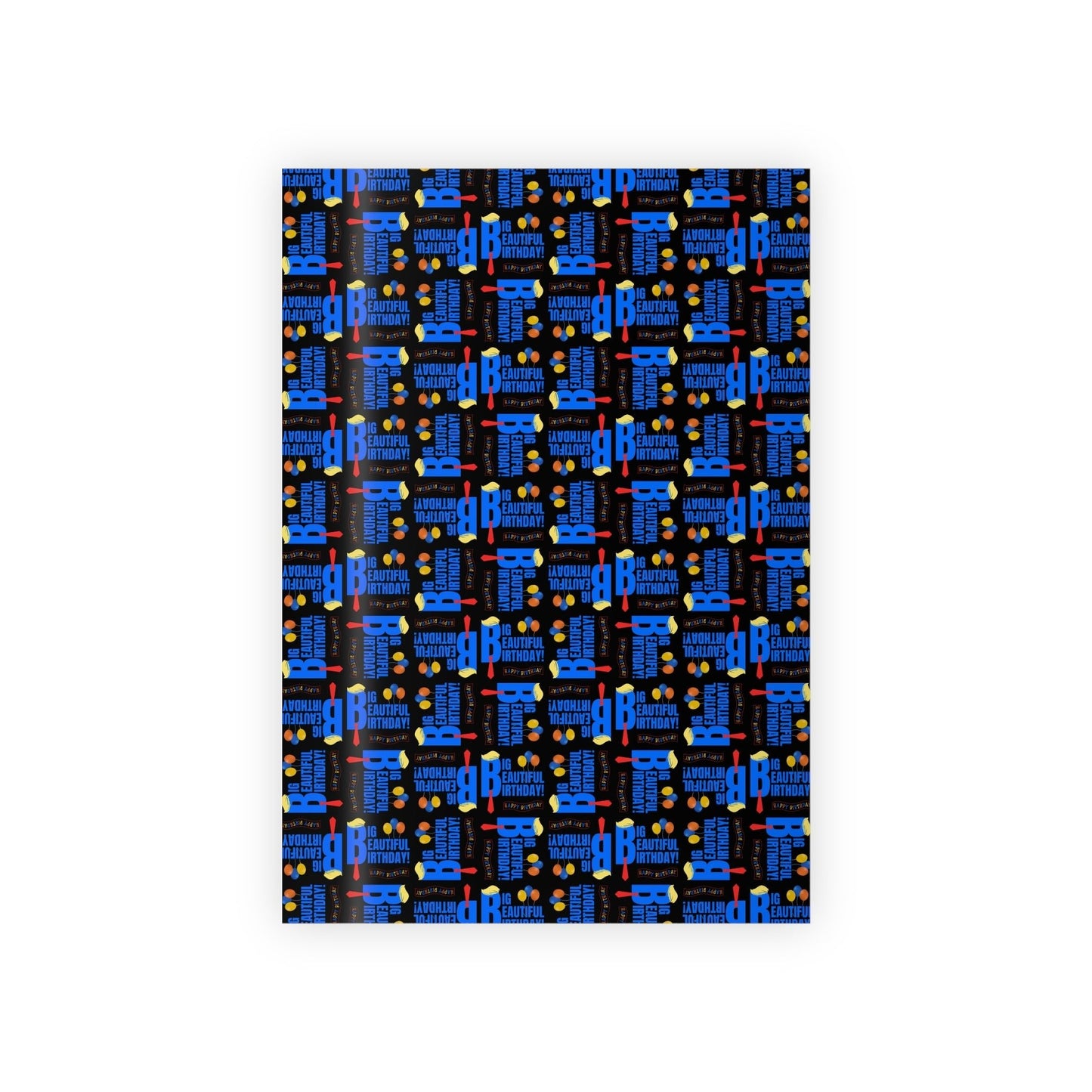 Big Beautiful Birthday Gift Wrapping Paper Roll