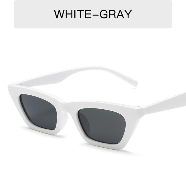 Black Rectangle Sunglasses For Women Retro Driving Glasses Vintage Fashion Style Cat Eye Sunglasses Women Small Cool Sun Glasses Luxury Eyewear