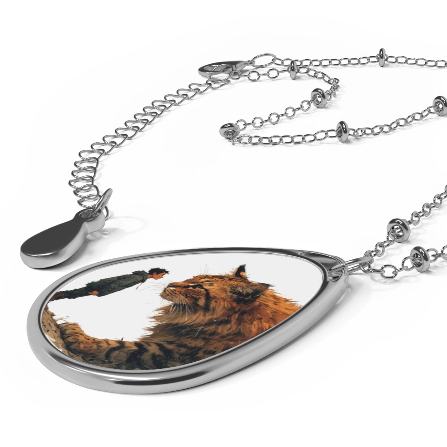 Bold Animal Encounter Oval Necklace
