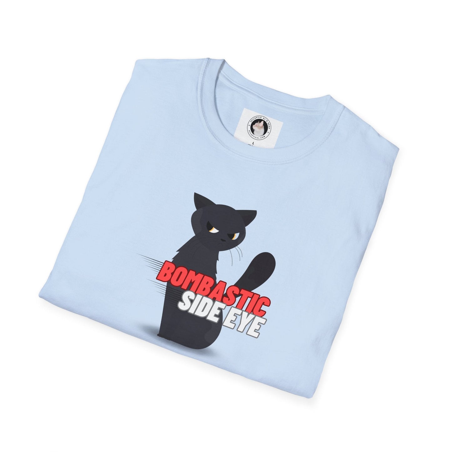 Kaylee's Bombastic Side Eye Cat Shirt – Funny Sassy Cat Unisex Softstyle Tee