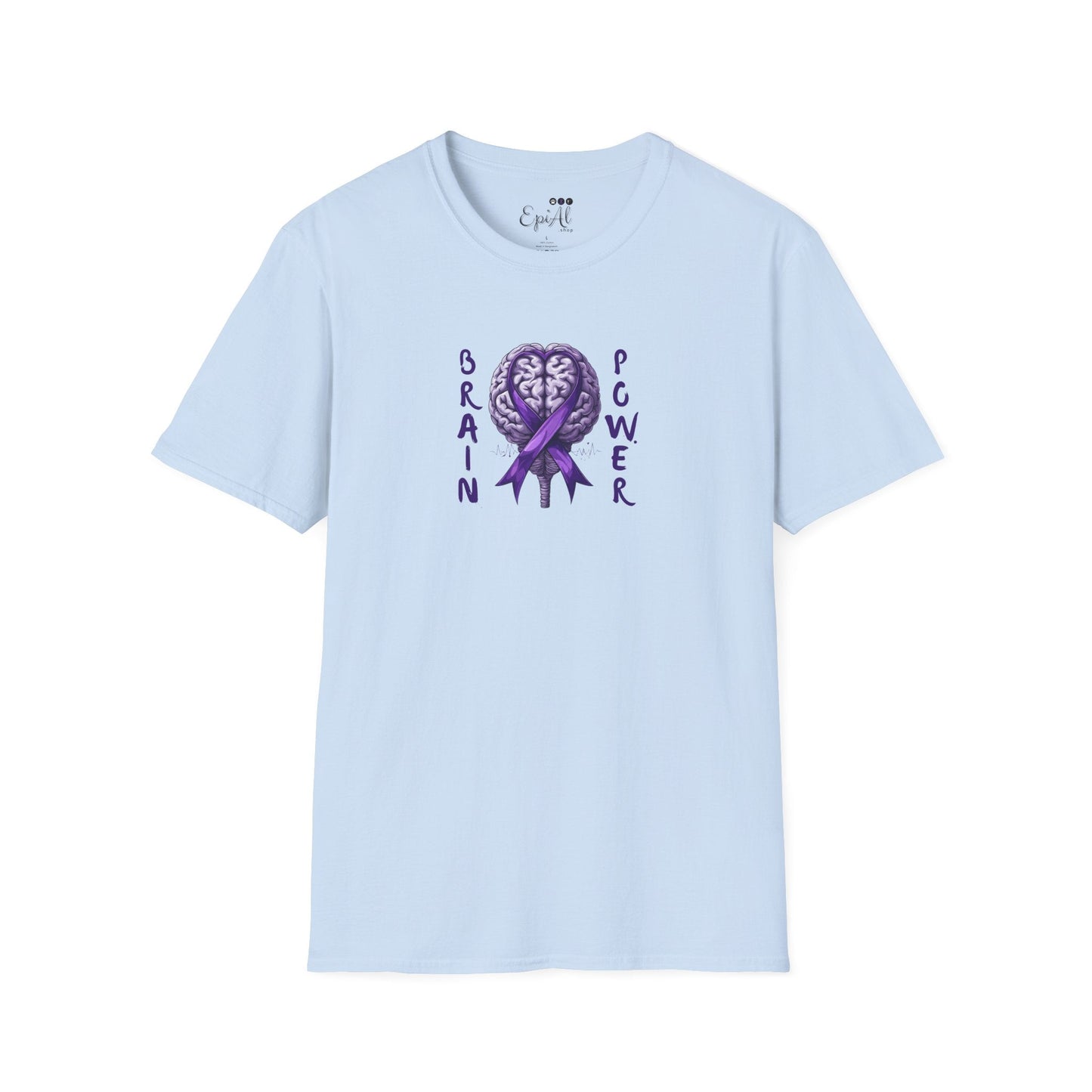 Brain Power Unisex Softstyle T-Shirt for Epilepsy Awareness