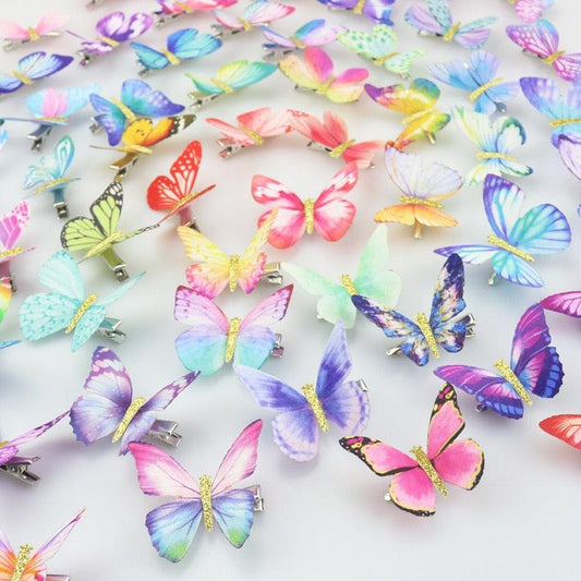 Butterfly Hair Clips for Girls Kids Glitter Barrette Wedding Hairpins Hair Accessories Styling Tools Butterfly Hair Clip For Women Hair Styling