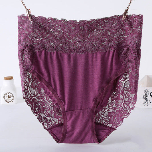 Plus Size Modal Lace Panties Women's